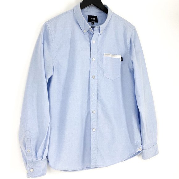 HUF Signature Stripe Button Down Shirt - Picture 3 of 16
